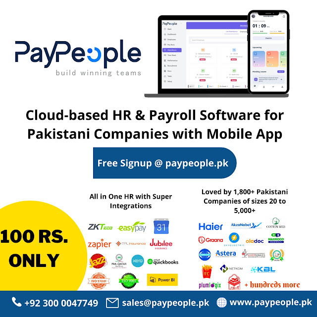 What are the benefits of Payroll software in Lahore as Saas based pay solution?
