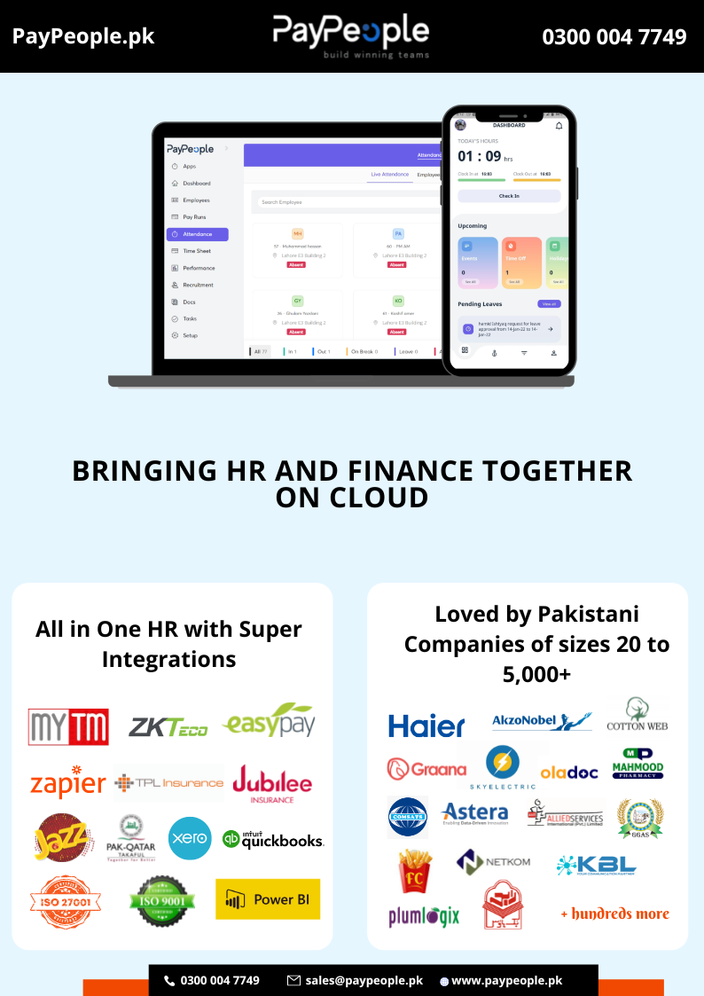 What are the technical trend & innovations in HRMS in Islamabad?