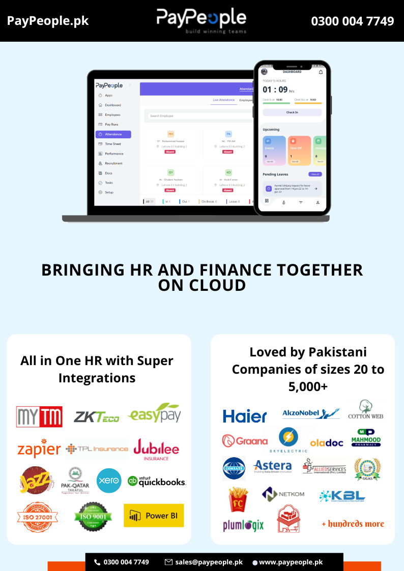 How Attendance software in Lahore benefits in retail workers scheduling?